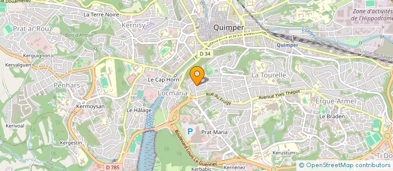 localisation de l'entreprise SCI SA TRINXA à QUIMPER