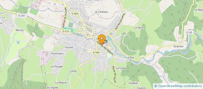 localisation de l'entreprise SCI SA2I  SAINT-CERE