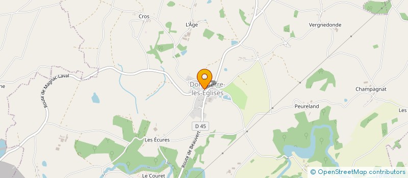 localisation de l'entreprise SCI SA87  DOMPIERRE-LES-EGLISES