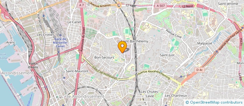 localisation de l'entreprise SCI SAADA à MARSEILLE