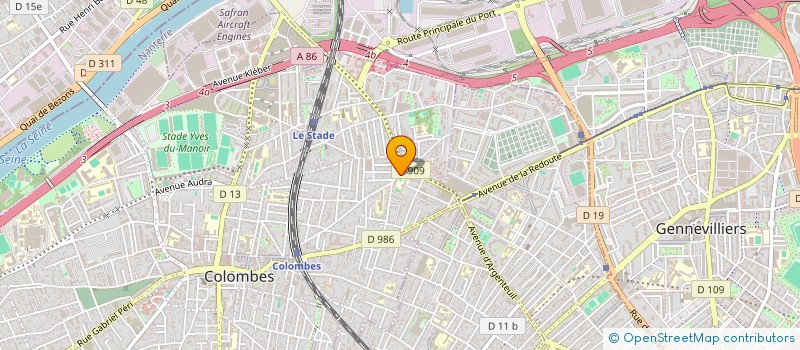 localisation de l'entreprise SCI SAADIA  COLOMBES