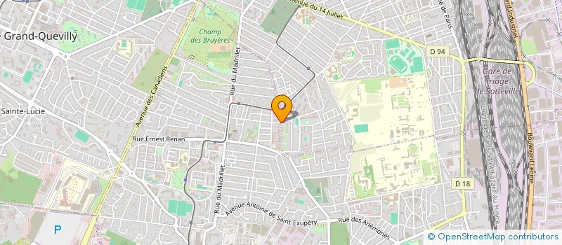 localisation de l'entreprise SCI SAADNA&CHEBOUBA  SOTTEVILLE-LES-ROUEN