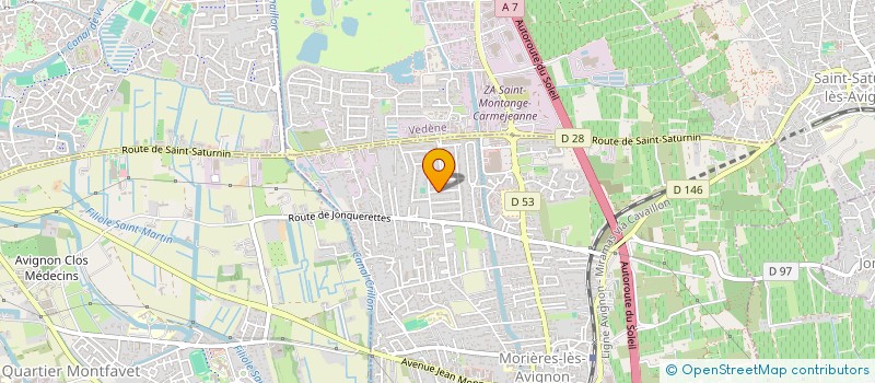 localisation de l'entreprise SCI SAAM  MORIERES-LES-AVIGNON