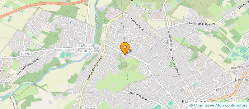localisation de l'entreprise SCI SAB  LA SALVETAT ST GILLES