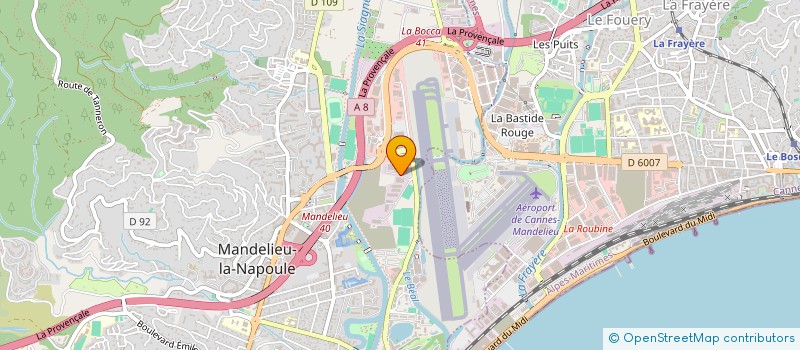 localisation de l'entreprise SCI SAB à MANDELIEU-LA-NAPOULE
