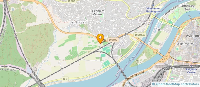 localisation de l'entreprise SCI SAB  LES ANGLES