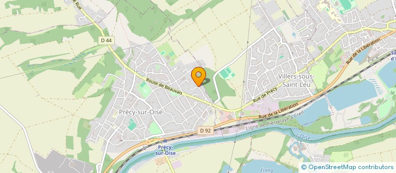 localisation de l'entreprise SCI SAB  PRECY-SUR-OISE