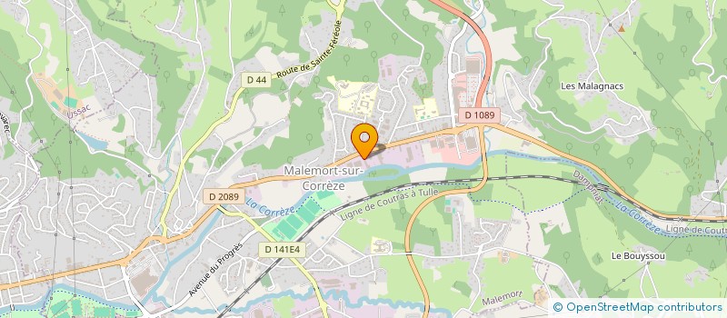 localisation de l'entreprise SCI SAB  MALEMORT