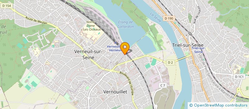 localisation de l'entreprise SCI SAB IMMO 95  VERNEUIL-SUR-SEINE