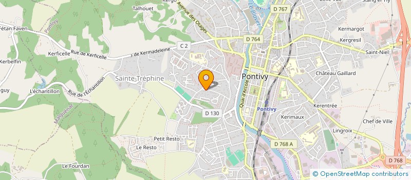 localisation de l'entreprise SCI SAB MELAN  PONTIVY