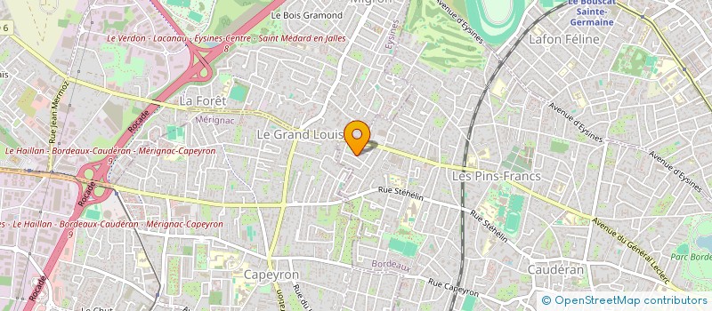 localisation de l'entreprise SCI SABAH  BORDEAUX