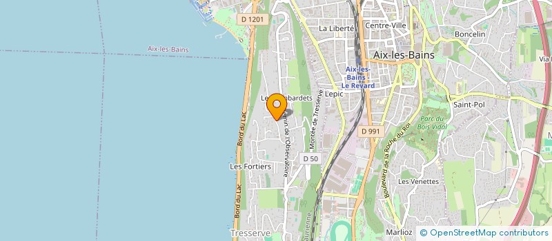 localisation de l'entreprise SCI SABAI  TRESSERVE