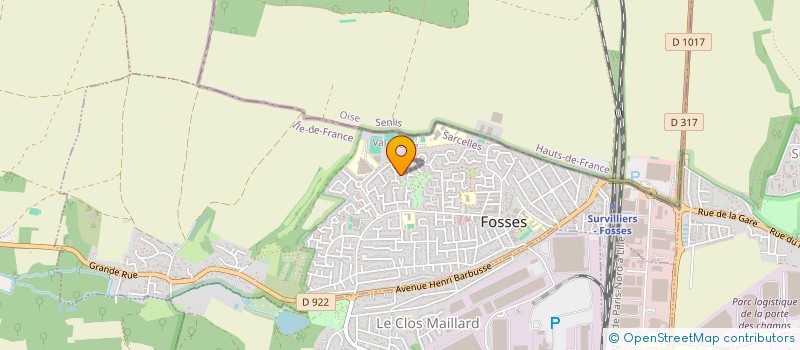 localisation de l'entreprise SCI SABAI  FOSSES