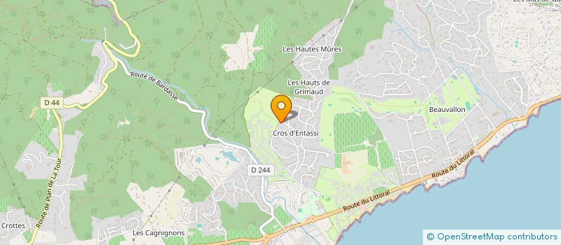 localisation de l'entreprise SCI SABAI SABAI à GRIMAUD
