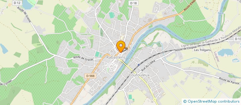 localisation de l'entreprise SCI SABAL  RABASTENS