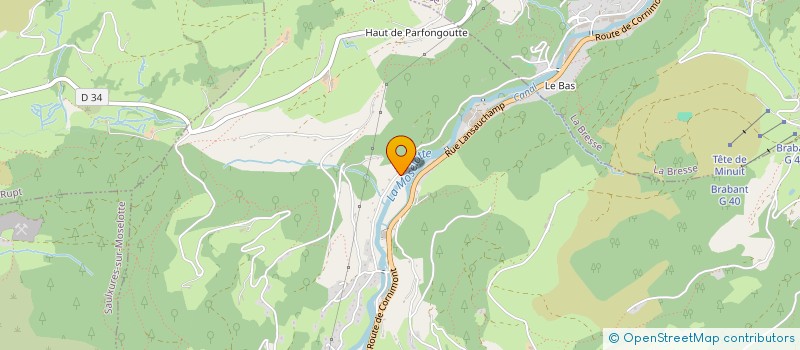 localisation de l'entreprise SCI SABAN  CORNIMONT