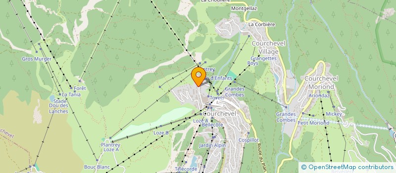 localisation de l'entreprise SCI SABAS à COURCHEVEL