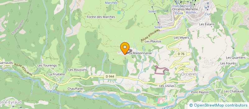 localisation de l'entreprise SCI SABATER à ORCIERES