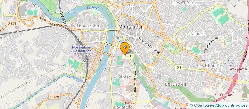 localisation de l'entreprise SCI SABATIE  MONTAUBAN