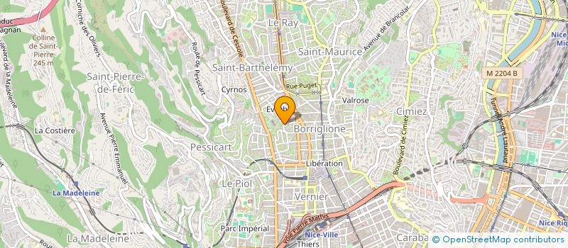 localisation de l'entreprise SCI SABCEL à NICE