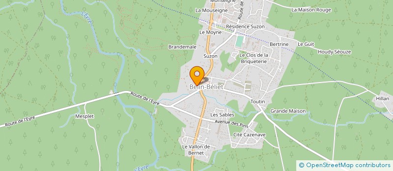 localisation de l'entreprise SCI SABELAMA  BELIN-BELIET