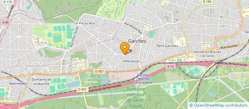 localisation de l'entreprise SCI SABEN à GARCHES