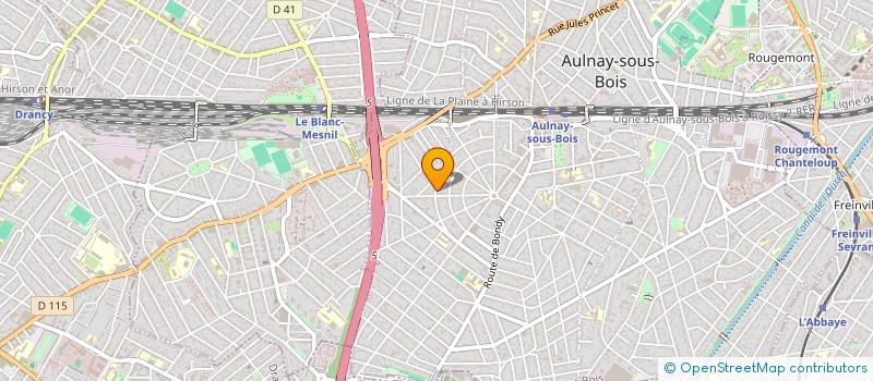 localisation de l'entreprise SCI SABEN 93600 à AULNAY SOUS BOIS