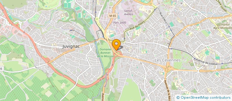 localisation de l'entreprise SCI SABER à MONTPELLIER