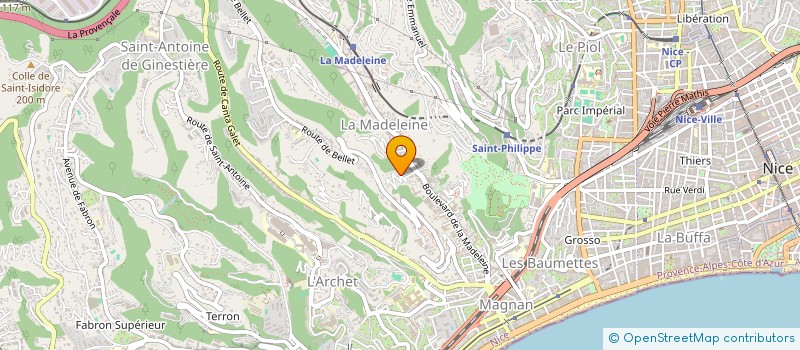 localisation de l'entreprise SCI SABERI à NICE