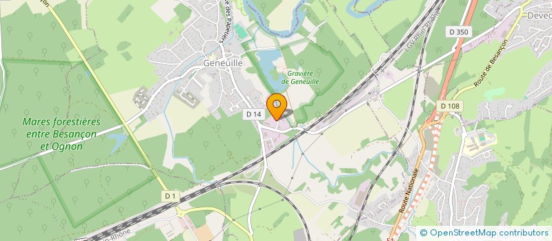 localisation de l'entreprise SCI SABGA  GENEUILLE