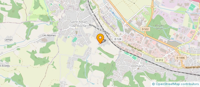 localisation de l'entreprise SCI SABH 2000  SAINT-ALBAN-DE-ROCHE