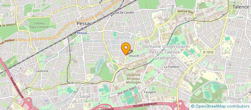 localisation de l'entreprise SCI SABHA  PESSAC