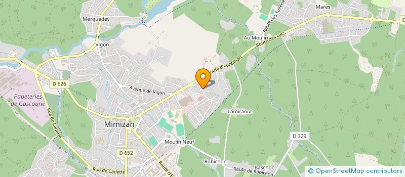 localisation de l'entreprise SCI SABI  MIMIZAN