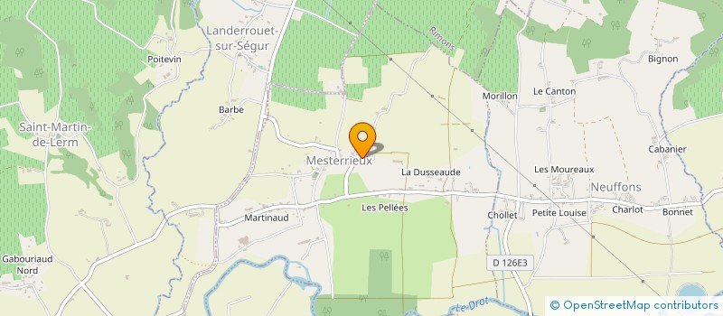 localisation de l'entreprise SCI SABIA  MESTERRIEUX