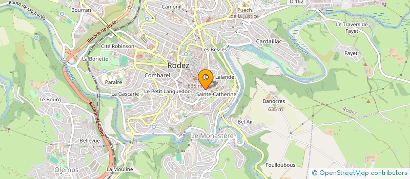 localisation de l'entreprise SCI SABIN ANGLES  RODEZ