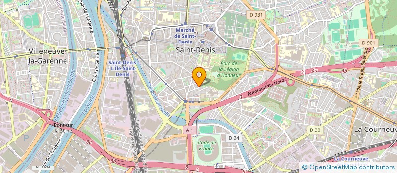 localisation de l'entreprise SCI SABINA  SAINT-DENIS