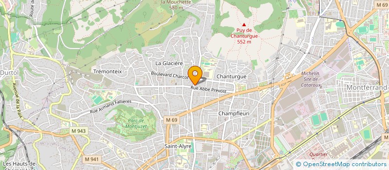 localisation de l'entreprise SCI SABINE LOCATIONS  CLERMONT-FERRAND