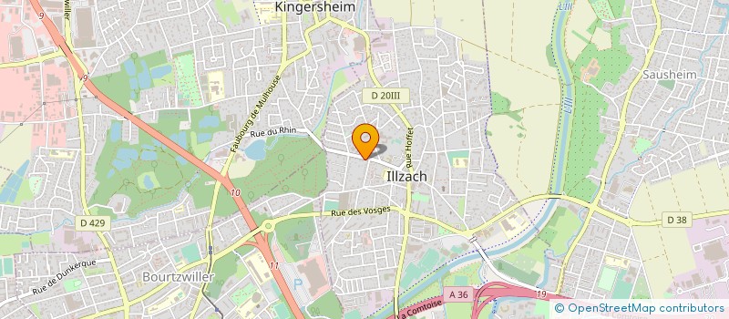 localisation de l'entreprise SCI SABIPAT  ILLZACH