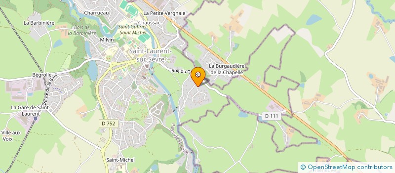 localisation de l'entreprise SCI SABIRON à SAINT-LAURENT-SUR-SEVRE