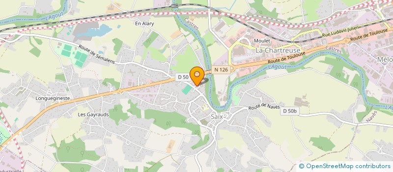 localisation de l'entreprise SCI SABISA  SAIX