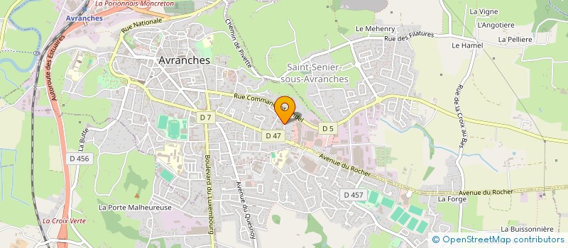 localisation de l'entreprise SCI SABLAVRANCHES  AVRANCHES