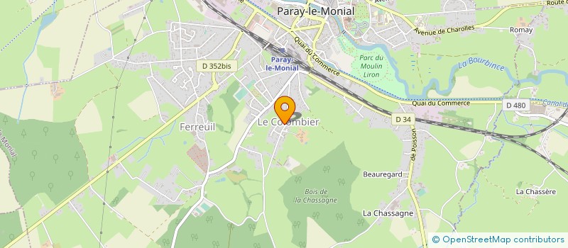 localisation de l'entreprise SCI SABLE DE CHALON à PARAY-LE-MONIAL