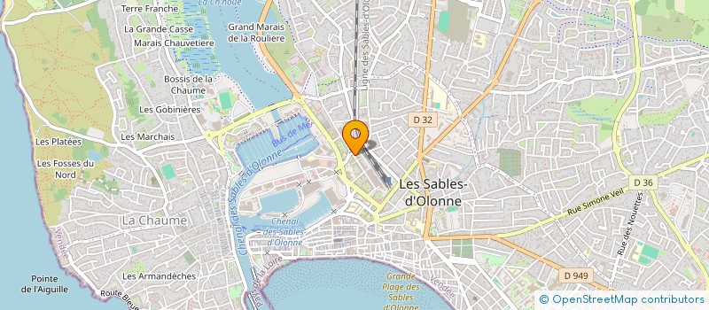 localisation de l'entreprise SCI SABLEDO à LES SABLES D'OLONNE