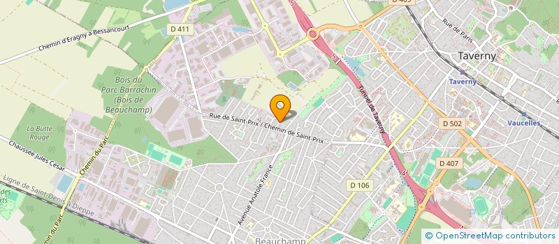 localisation de l'entreprise SCI SABLIERE  TAVERNY