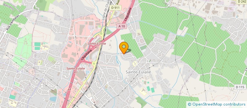 localisation de l'entreprise SCI SABLIERES à SAINTE-EULALIE