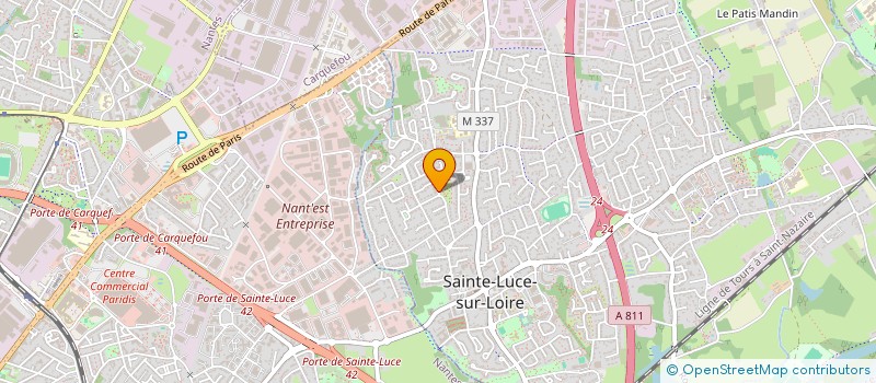 localisation de l'entreprise SCI SABLYS  SAINTE-LUCE-SUR-LOIRE