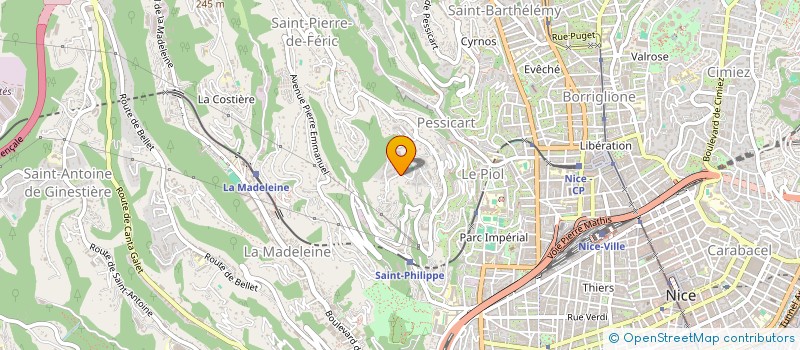 localisation de l'entreprise SCI SABONDIN à NICE