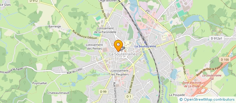 localisation de l'entreprise SCI SABOT  LA SOUTERRAINE