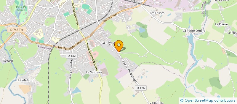 localisation de l'entreprise SCI SABOUREAU JONATHAN  POMPAIRE