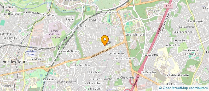 localisation de l'entreprise SCI SABRANO à JOUE-LES-TOURS